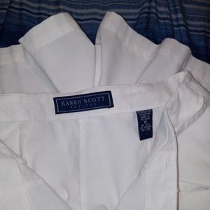 Karen Scott white shorts